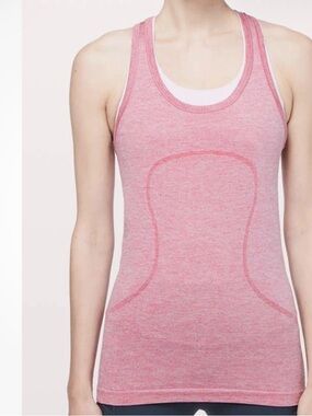 Lululemon sparkle, swiftly Pink  Tank pink